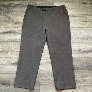 Michael Kors Wool Blend Gray Trouser Suit Pants 38" Waist 27" Inseam 11.5" Rise